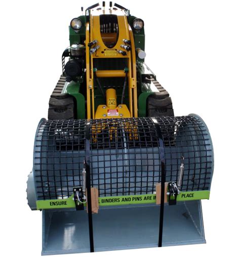 flip screen attachment skid steer|skid steer gravel screener.